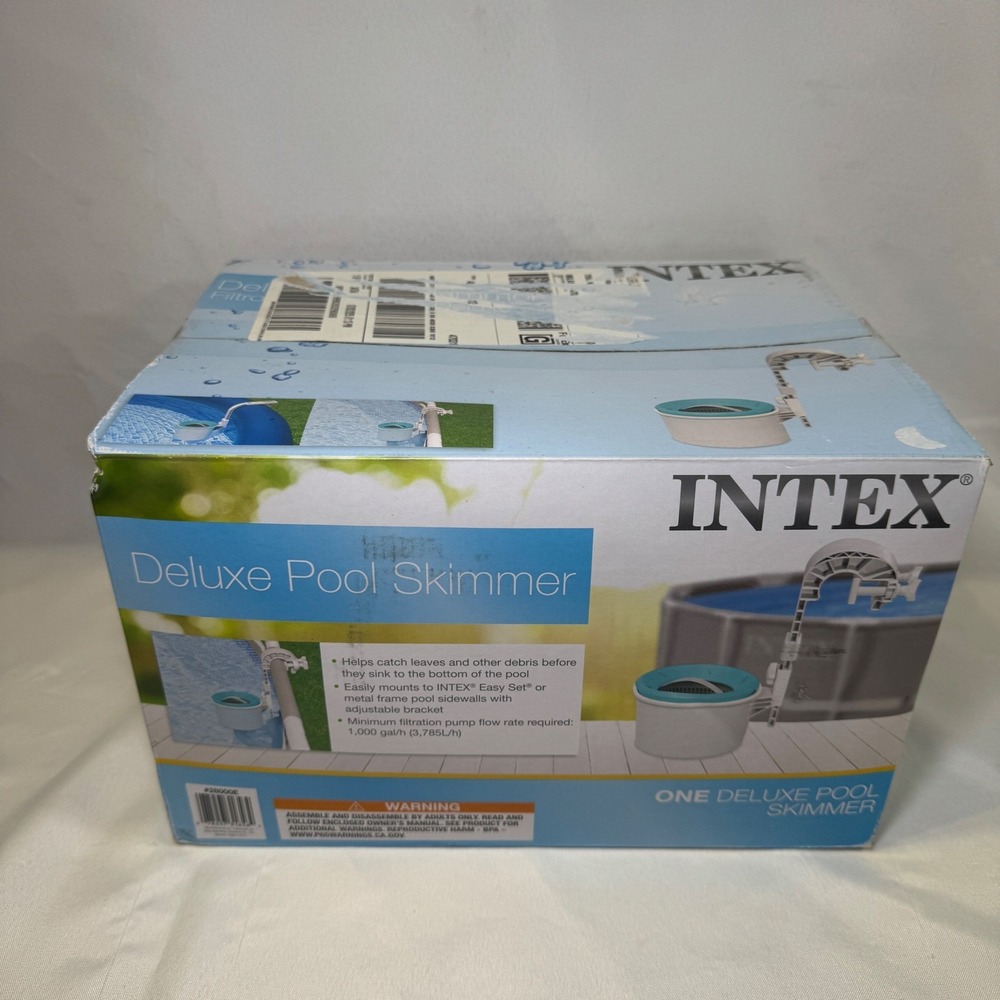Intex 28000E Deluxe Wall Mount Surface Pool Skimmer for Above Ground Pools Blue